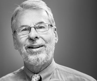 Nathan Lorentz portrait in black and white